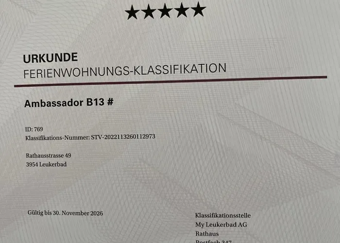 Residenz Ambassador B13 Mit Wellness-fitness Апартаменты Лойкербад